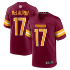 Johmsee W.Commanders Home Game Jerseys - Burgundy - #17 Terry McLaurin Player Stitched Jerseys