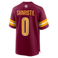 Johmsee W.Commanders #0 Mike Sainristil Burgundy Game Stitched Jerseys