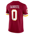Johmsee W.Commanders #0 Mike Sainristil Burgundy Team Vapor F.U.S.E. Stitched Limited Jerseys