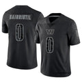 Johmsee W.Commanders #0 Mike Sainristil Player Black RFLCTV Limited Stitched Jerseys