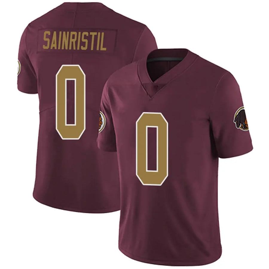 Johmsee W.Commanders #0 Mike Sainristil Player Burgundy Alternate Vapor Untouchable Limited  Stitched Jerseys