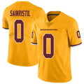 Johmsee W.Commanders #0 Mike Sainristil Player Gold Vapor Limited Stitched Jerseys
