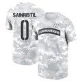 Johmsee W.Commanders #0 Mike Sainristil Player Salute to Service Hoodies T-Shirts Stitched Jerseys