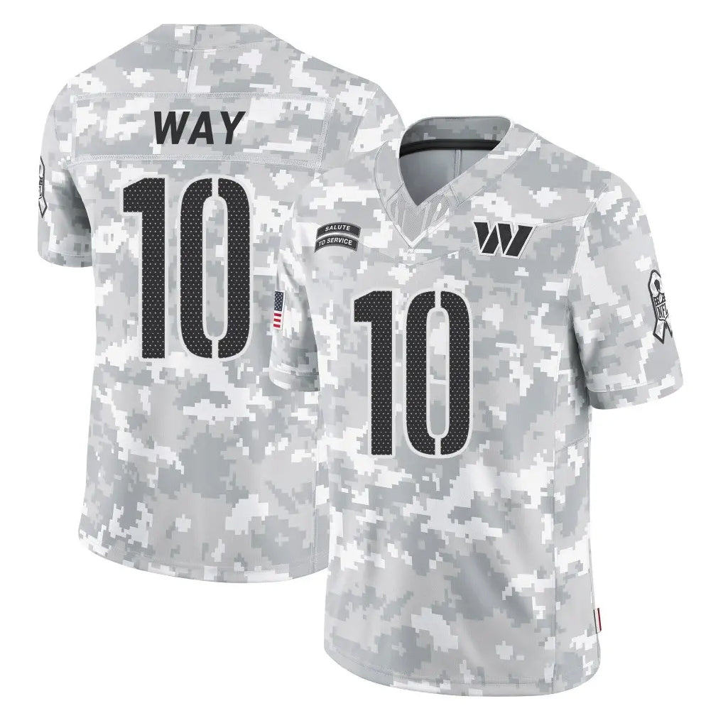 Johmsee W.Commanders #10 Tress Way Player Arctic Camo Limited Salute To Service Home Game Stitched Jerseys