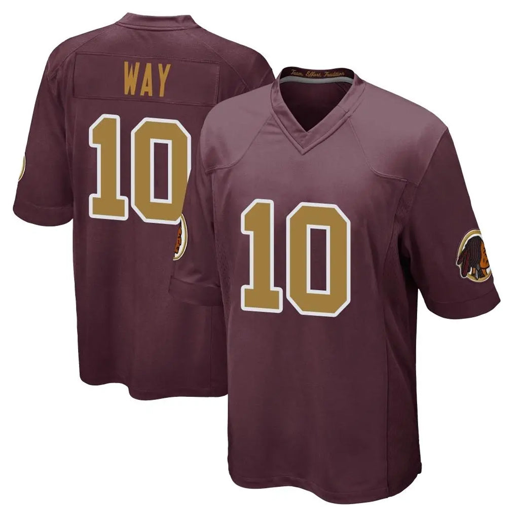 Johmsee W.Commanders #10 Tress Way Player Burgundy Alternate Home Game Stitched Jerseys