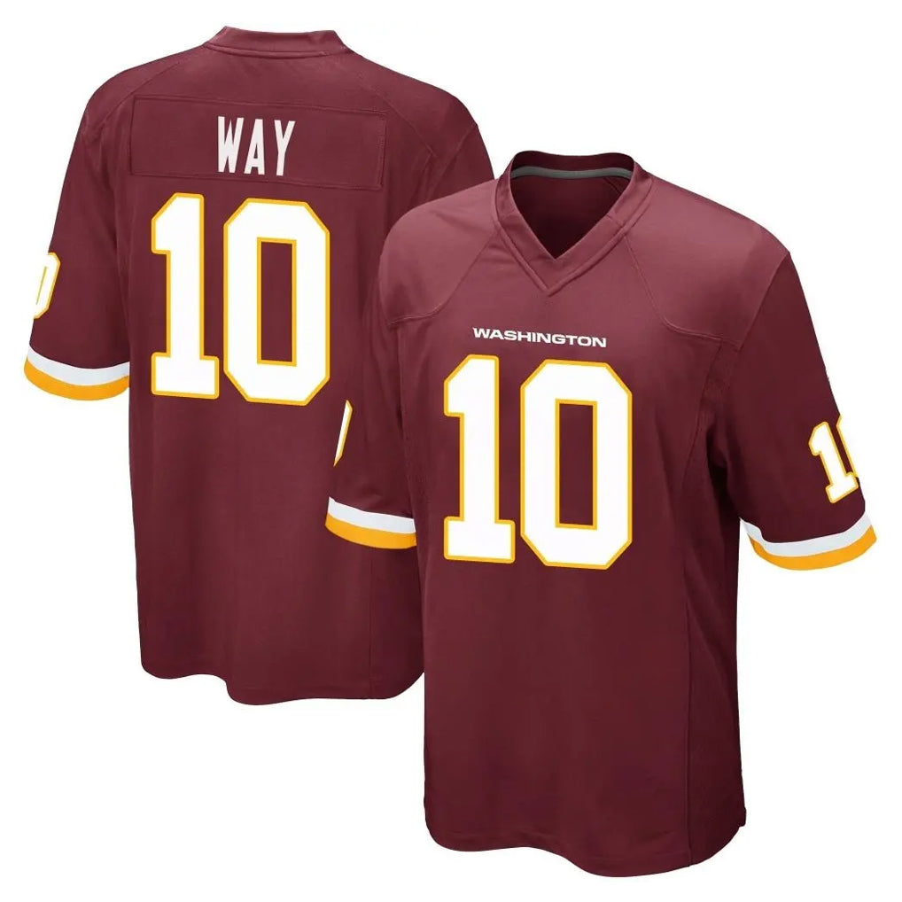 Johmsee W.Commanders #10 Tress Way Player Burgundy Team Color Home Game Stitched Jerseys