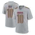 Johmsee W.Commanders #10 Tress Way Player Gray Atmosphere Fashion Home Game Stitched Jerseys