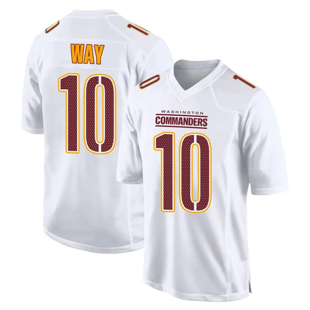 Johmsee W.Commanders #10 Tress Way Player White Tundra Fashion Home Game Stitched Jerseys