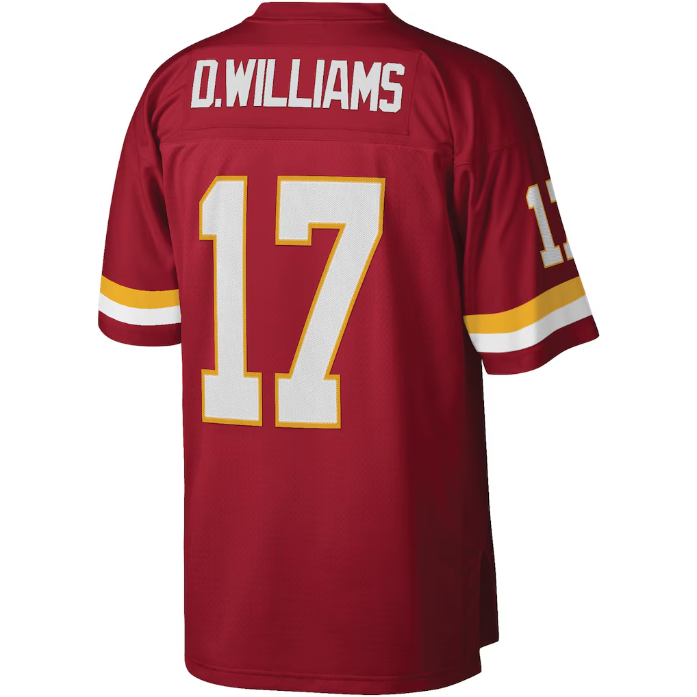 Johmsee W.Commanders #17 Doug Williams Mitchell & Ness Burgundy Legacy Replica Stitched Puhic Jersey