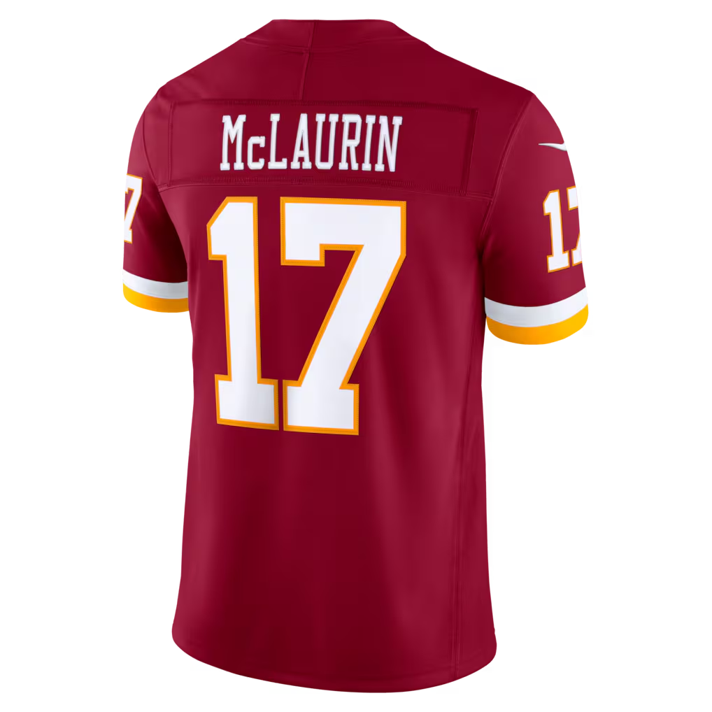 Johmsee W.Commanders #17 Terry McLaurin Burgundy Team Vapor F.U.S.E. Stitched Limited Jerseys