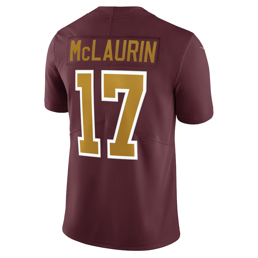 Johmsee W.Commanders #17 Terry McLaurin Player Burgundy Alternate Vapor Limited Stitched Jerseys