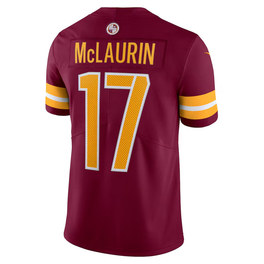 Johmsee W.Commanders #17 Terry McLaurin Player Burgundy Vapor Limited Stitched Jerseys