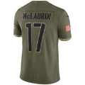 Johmsee W.Commanders #17 Terry McLaurin Player Olive Salute To Service Limited Stitched Jerseys