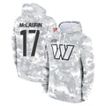 Johmsee W.Commanders #17 Terry Mclaurin Player Arctic Camo Limited Salute to Service Pullover Hoodies Game Stitched Jerseys