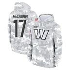 Johmsee W.Commanders #17 Terry Mclaurin Player Arctic Camo Limited Salute to Service Pullover Hoodies Game Stitched Jerseys