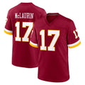 Johmsee W.Commanders #17 Terry Mclaurin Player Burgundy Game Home Stitched Jerseys