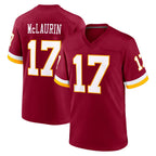 Johmsee W.Commanders #17 Terry Mclaurin Player Burgundy Game Home Stitched Jerseys