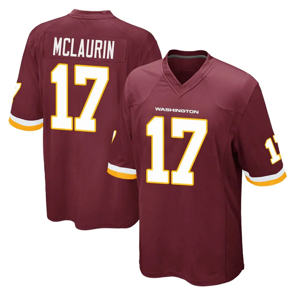 Johmsee W.Commanders #17 Terry Mclaurin Player Burgundy Team Color Home Game Stitched Jerseys