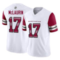Johmsee W.Commanders #17 Terry Mclaurin Player White Vapor F.U.S.E. Limited Home Game Stitched Jerseys