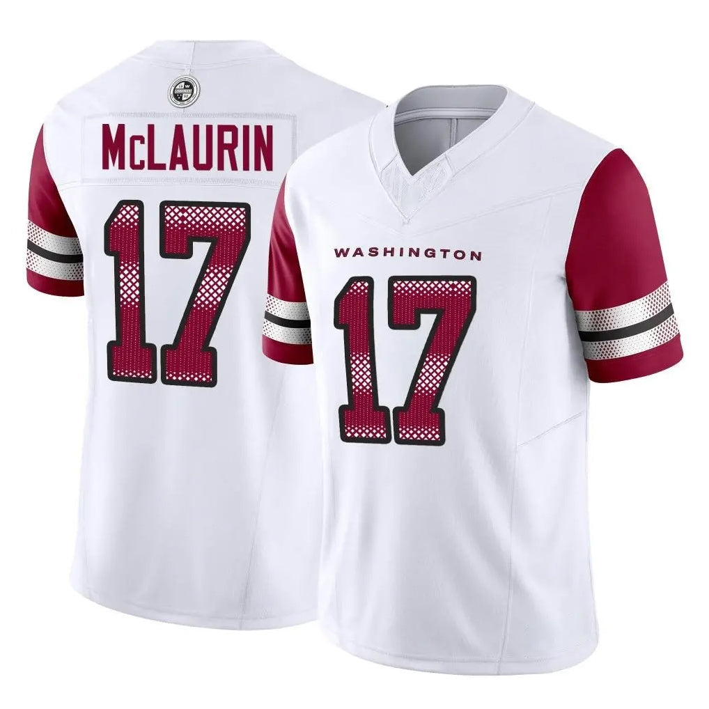 Johmsee W.Commanders #17 Terry Mclaurin Player White Vapor F.U.S.E. Limited Home Game Stitched Jerseys