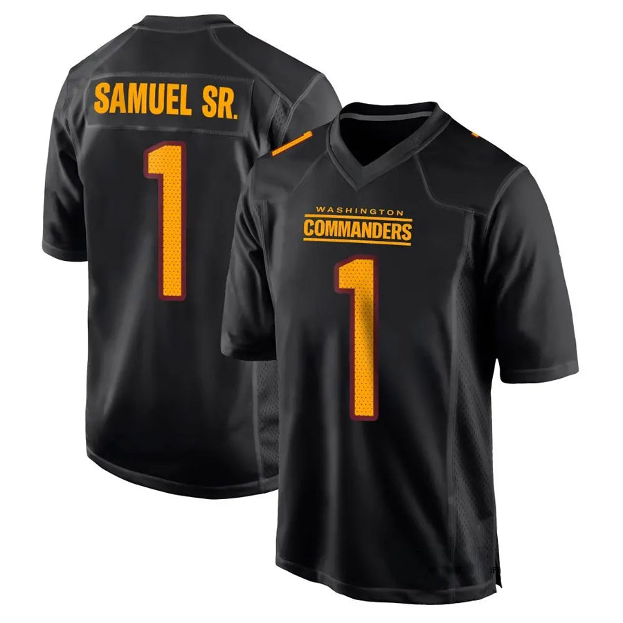 Johmsee W.Commanders #1 Deebo Samuel Sr Player Black Fashion Game Football Jerseys