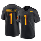 Johmsee W.Commanders #1 Deebo Samuel Sr Player Black Home Game Football Jerseys