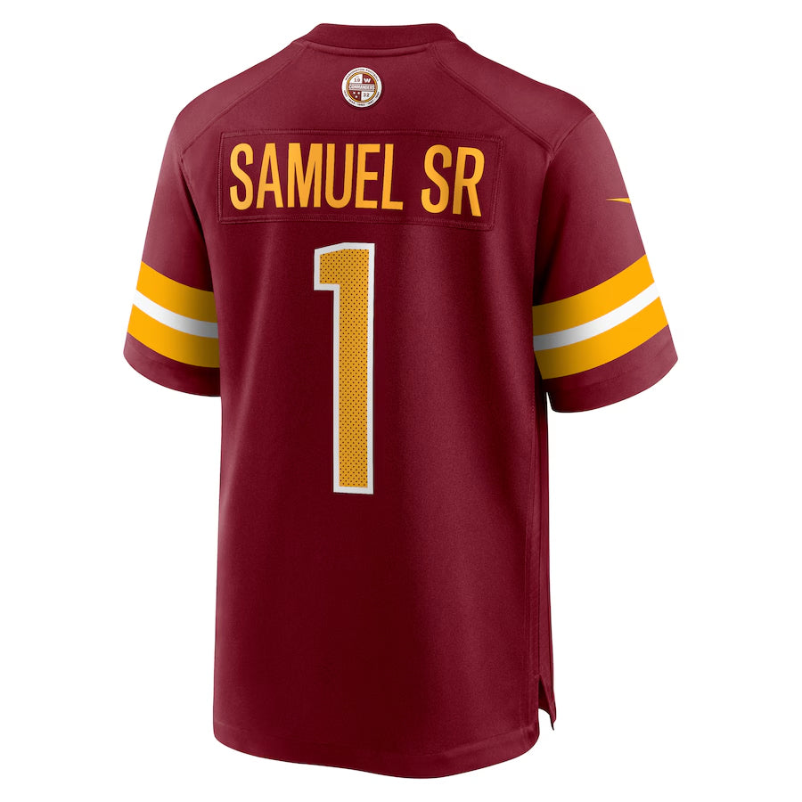 Johmsee W.Commanders #1 Deebo Samuel Sr Player Burgundy Home Game Football Jerseys