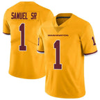 Johmsee W.Commanders #1 Deebo Samuel Sr Player Gold Vapor Limited Stitched Jerseys