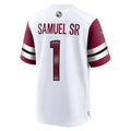 Johmsee W.Commanders #1 Deebo Samuel Sr Player White Home Game Stitched Jerseys