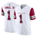 Johmsee W.Commanders #1 Deebo Samuel Sr Player White Vapor F.U.S.E. Limited Stitched Jerseys