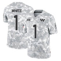 Johmsee W.Commanders #1 Rachaad White Player Arctic Camo Limited Salute To Service Home Game Stitched Jerseys