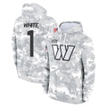 Johmsee W.Commanders #1 Rachaad White Player Arctic Camo Limited Salute to Service Pullover Hoodies Game Stitched Jerseys