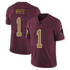 Johmsee W.Commanders #1 Rachaad White Player Burgundy Alternate Vapor Untouchable Home Game Stitched Jerseys