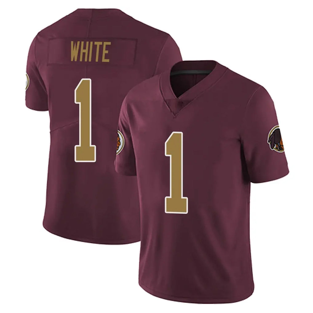 Johmsee W.Commanders #1 Rachaad White Player Burgundy Alternate Vapor Untouchable Home Game Stitched Jerseys