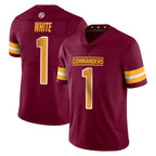 Johmsee W.Commanders #1 Rachaad White Player Burgundy Limited Vapor Home Game Stitched Jerseys