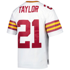 Johmsee W.Commanders #21 Sean Taylor Mitchell & Ness White Legacy Replica Jersey Stitched Puhic Game Jerseys