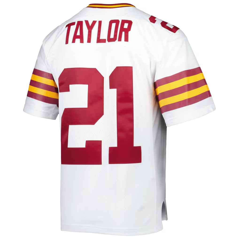 Johmsee W.Commanders #21 Sean Taylor Mitchell & Ness White Legacy Replica Jersey Stitched Puhic Game Jerseys