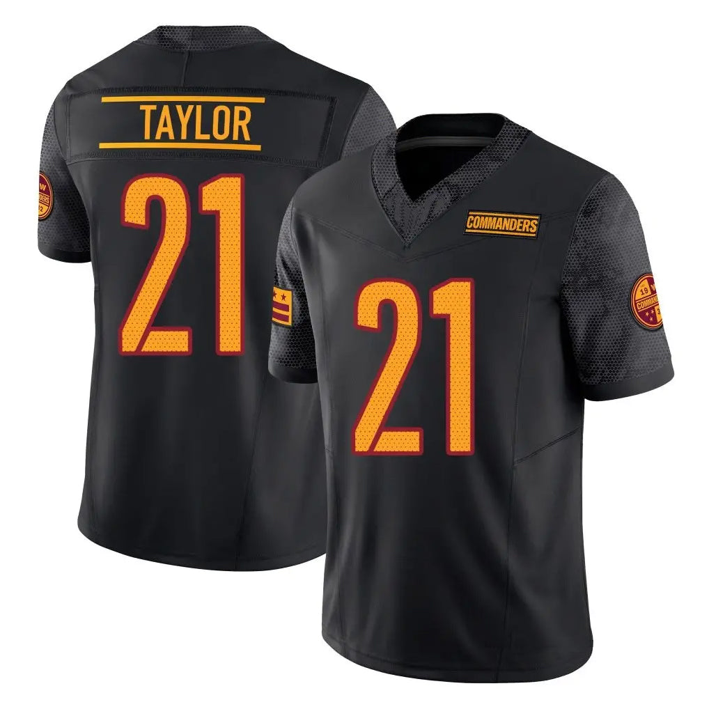Johmsee W.Commanders #21 Sean Taylor Player Black Vapor F.U.S.E. Limited Stitched Jerseys