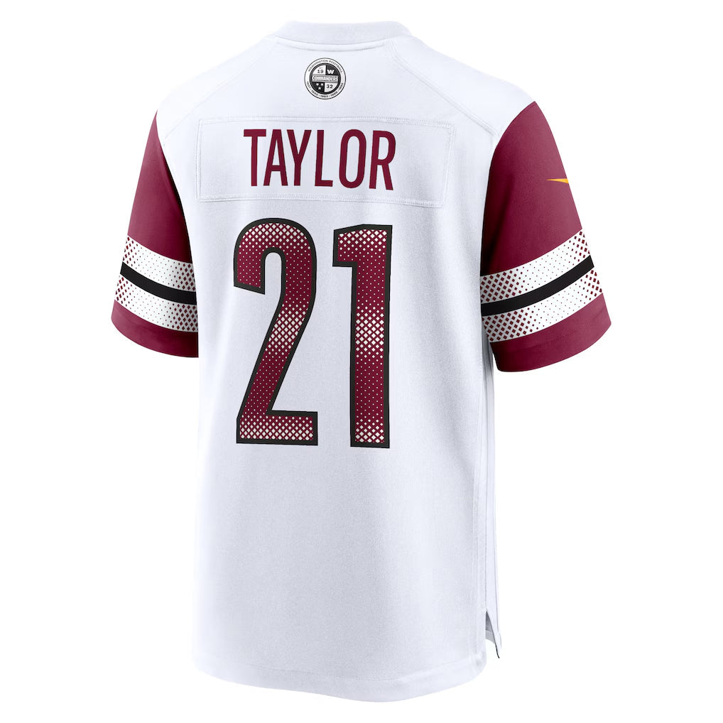 Johmsee W.Commanders #21 Sean Taylor Player White Home Game Stitched Jerseys