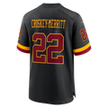 Johmsee W.Commanders #22 Jacory Croskey-Merritt Black Hail Raiser Alternate Game Stitched Jerseys