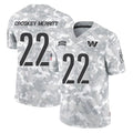 Johmsee W.Commanders #22 Jacory Croskey-Merritt Player Arctic Camo Salute to Service Limited Stitched Jerseys