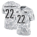 Johmsee W.Commanders #22 Jacory Croskey-Merritt Player Arctic Camo Salute to Service Limited Stitched Jerseys