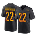 Johmsee W.Commanders #22 Jacory Croskey-Merritt Player Black Home Game Stitched Jerseys