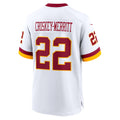 Johmsee W.Commanders #22 Jacory Croskey-Merritt Player White Home Game Stitched Jerseys