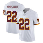 Johmsee W.Commanders #22 Jacory Croskey-Merritt Player White Limited Vapor Untouchable Home Game Stitched Jerseys