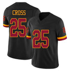 Johmsee W.Commanders #25 Nick Cross Player Black Limited Vapor Home Game Stitched Jerseys