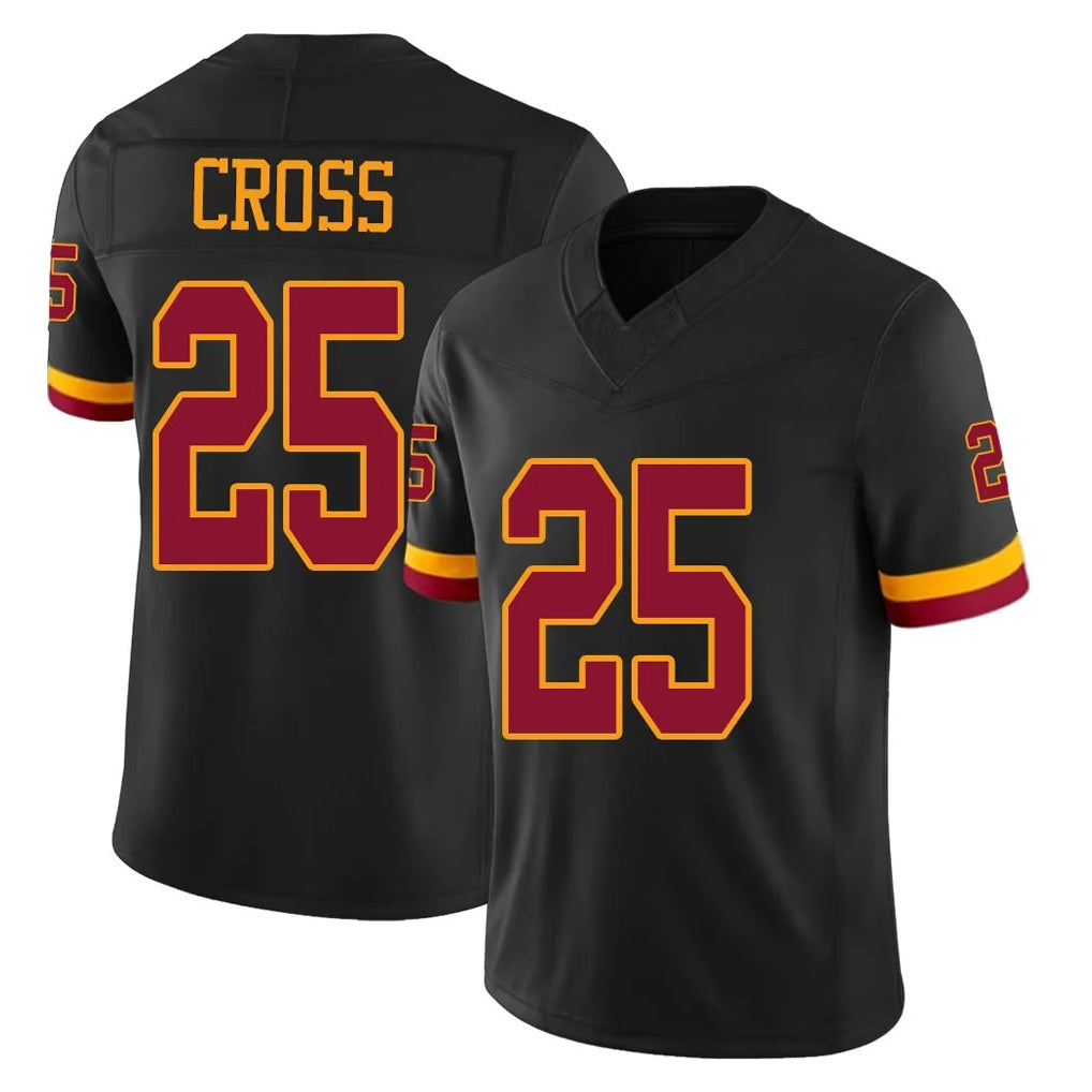 Johmsee W.Commanders #25 Nick Cross Player Black Limited Vapor Home Game Stitched Jerseys