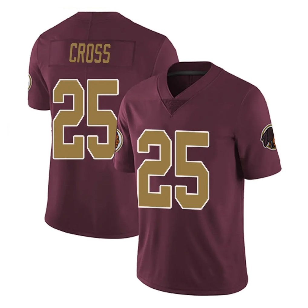 Johmsee W.Commanders #25 Nick Cross Player Burgundy Alternate Vapor Untouchable Home Game Stitched Jerseys