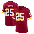 Johmsee W.Commanders #25 Nick Cross Player Burgundy Game Home Stitched Jerseys