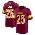 Johmsee W.Commanders #25 Nick Cross Player Burgundy Home Game Stitched Jerseys